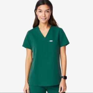 Figs Women's Hunter Green Catarina Scrub Top